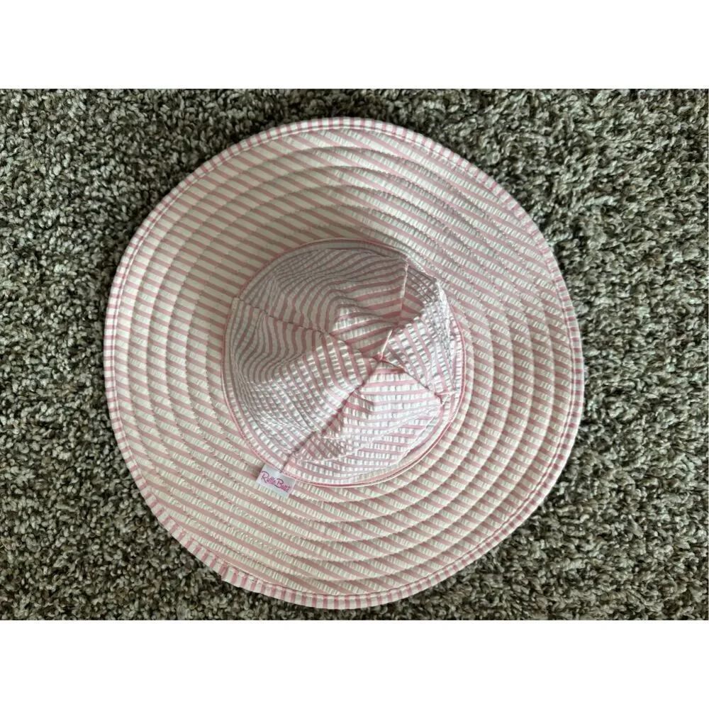 ❤️RuffleButts Seersucker Sun Hat 0-12M